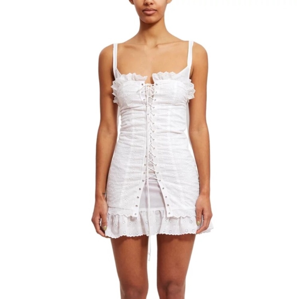 Opening Ceremony x Daisy Broderie Lace Up Dress